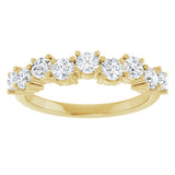 14K Yellow 9/10 CTW Lab-Grown Diamond Anniversary Band