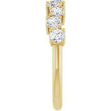 14K Yellow 9/10 CTW Lab-Grown Diamond Anniversary Band