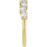 14K Yellow Gold 9/10 CTW Lab-Grown Diamond Anniversary Band