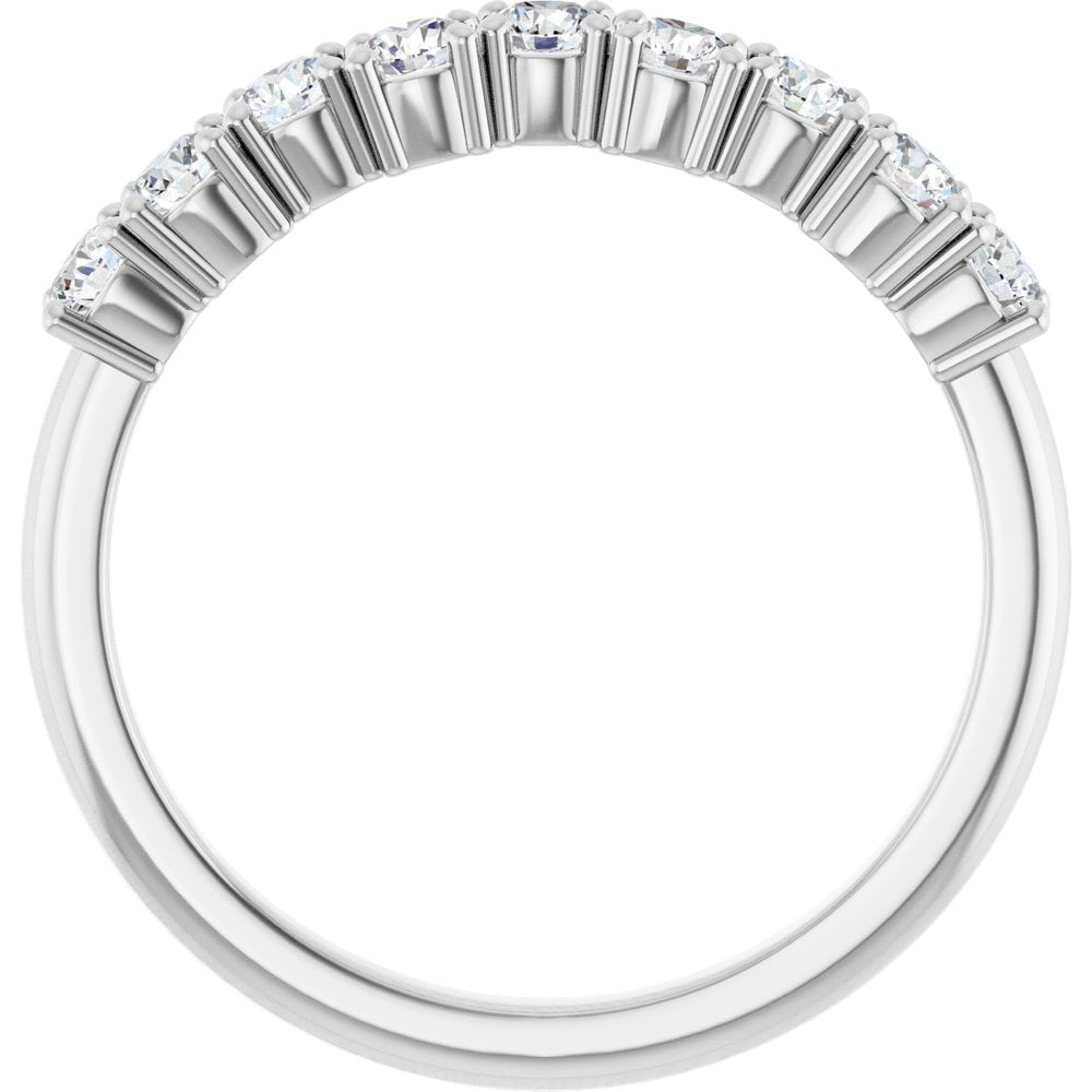 14K White 2.5 mm Round Anniversary Band Mounting