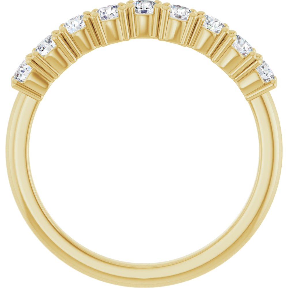 14K Yellow Gold 2.5 mm Round Anniversary Band Mounting
