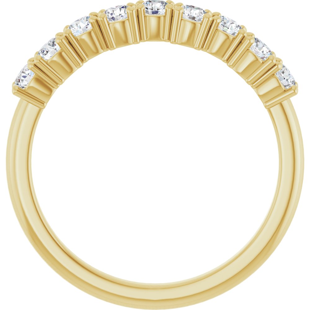 14K Yellow 1/2 CTW Lab-Grown Diamond Anniversary Band