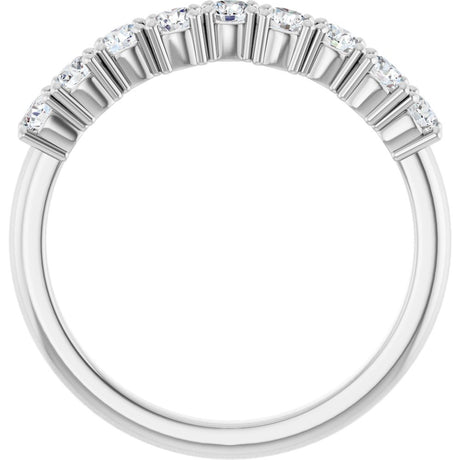 14K White Gold 1/2 CTW Lab-Grown Diamond Anniversary Band