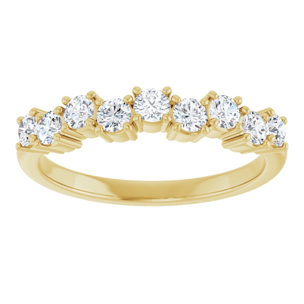 14K Yellow 2.5 mm Round Anniversary Band Mounting