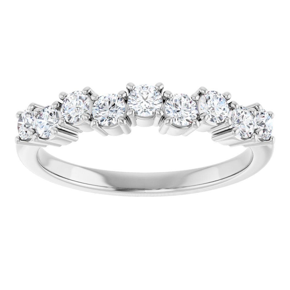 14K White 1/2 CTW Lab-Grown Diamond Anniversary Band