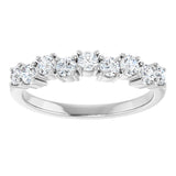 14K White 1/2 CTW Lab-Grown Diamond Anniversary Band