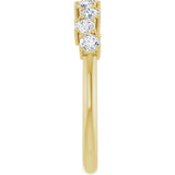 14K Yellow Gold 2.5 mm Round Anniversary Band Mounting