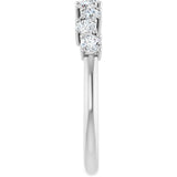 14K White 1/2 CTW Lab-Grown Diamond Anniversary Band