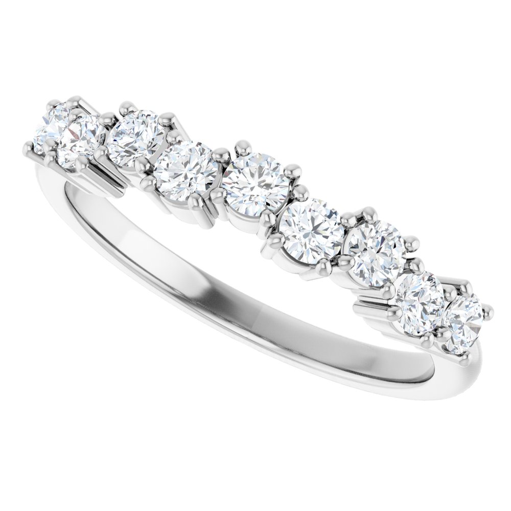 14K White Gold 1/2 CTW Lab-Grown Diamond Anniversary Band