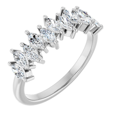14K White Gold 3/4 CTW Lab-Grown Diamond Anniversary Band