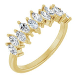14K Yellow Gold 3/4 CTW Lab-Grown Diamond Anniversary Band