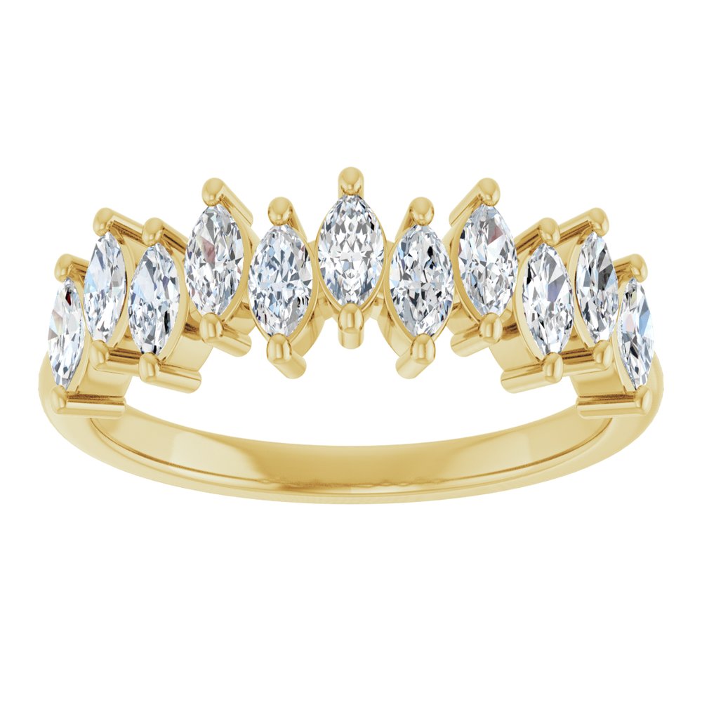 14K Yellow Gold 3/4 CTW Lab-Grown Diamond Anniversary Band