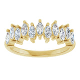 14K Yellow Gold 3/4 CTW Lab-Grown Diamond Anniversary Band