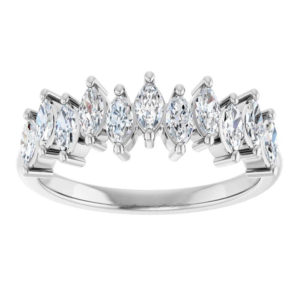 14K White Gold 3/4 CTW Lab-Grown Diamond Anniversary Band