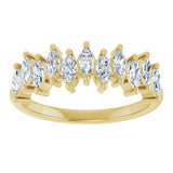 14K Yellow Gold 3/4 CTW Lab-Grown Diamond Anniversary Band