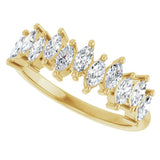 14K Yellow Gold 3/4 CTW Lab-Grown Diamond Anniversary Band