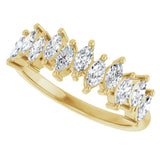 14K Yellow Gold 3/4 CTW Lab-Grown Diamond Anniversary Band