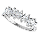 14K White Gold 3/4 CTW Lab-Grown Diamond Anniversary Band