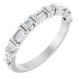 14K White 3/8 CTW Natural Diamond Anniversary Band