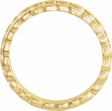 14K Yellow 2.9 mm Textured Band Size 6