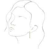 14K Yellow Gold  1/5 CTW Natural Diamond Chain Dangle Earrings