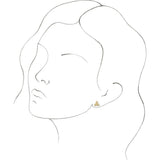 14K Yellow Gold Celtic-Inspired Trinity Earrings