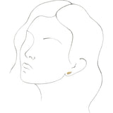 14K Yellow Gold Angel Wing Earrings  