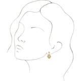 14K Yellow Gold 3/8 CTW Natural Diamond Vintage-Inspired Earrings