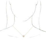 14K Yellow 1/2 CTW Natural Diamond Vintage-Inspired 18" Necklace