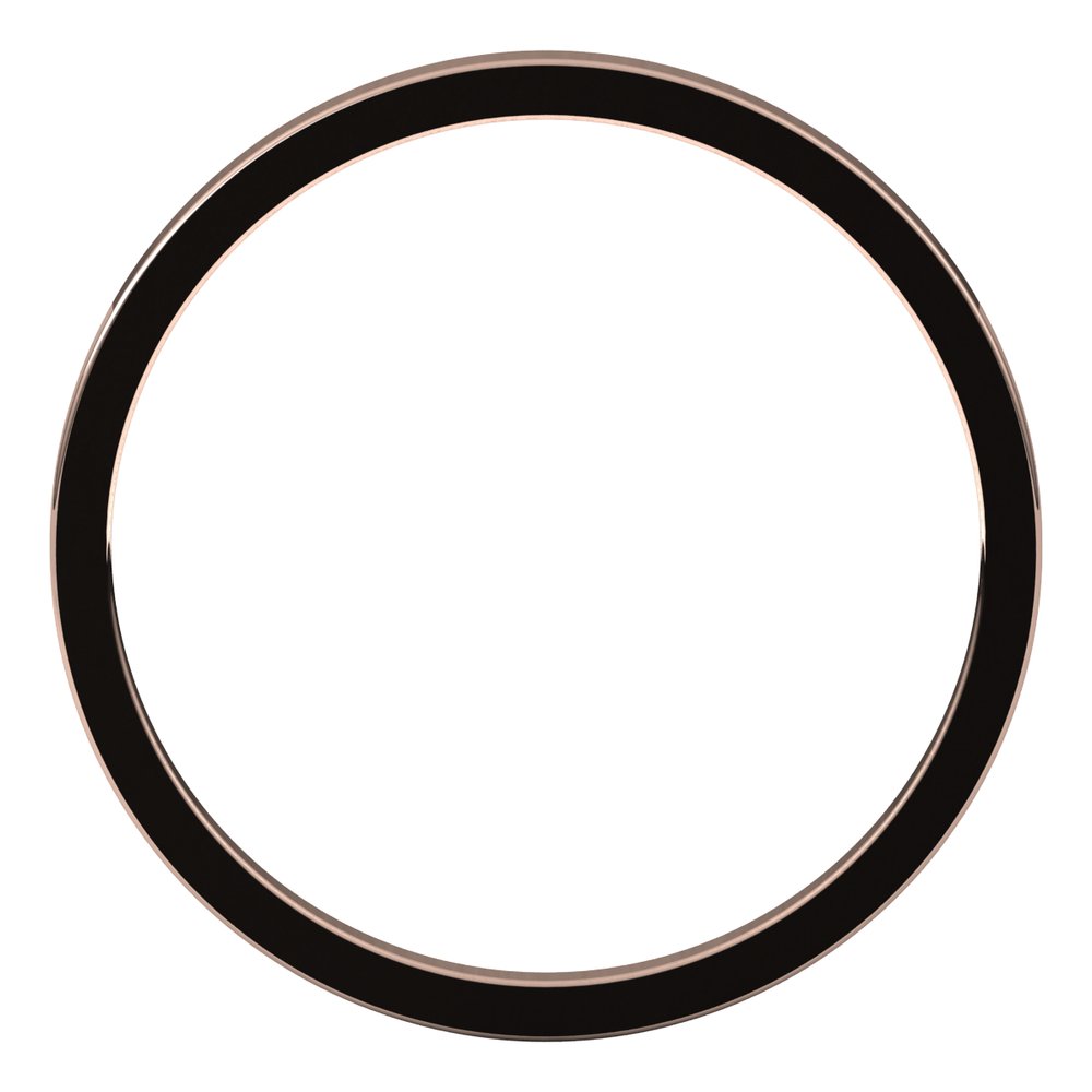 14K Rose Gold 1.5 mm Flat Band Size 4