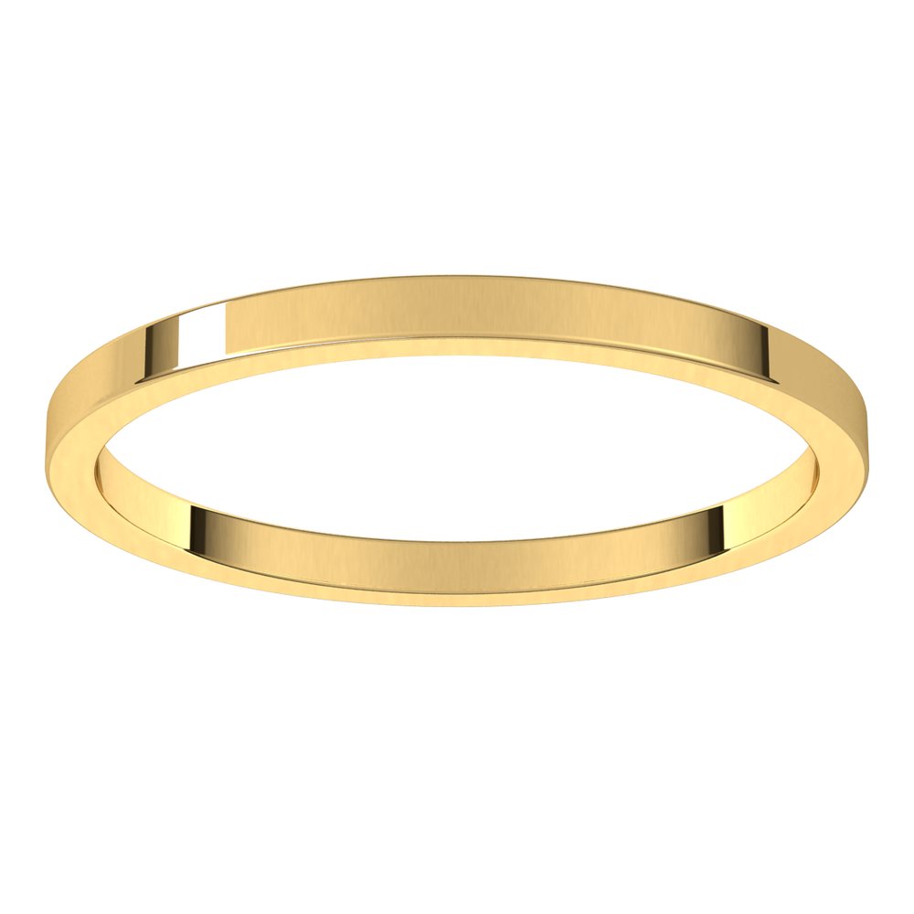 10K Yellow Gold 1.5 mm Flat Band Size 5