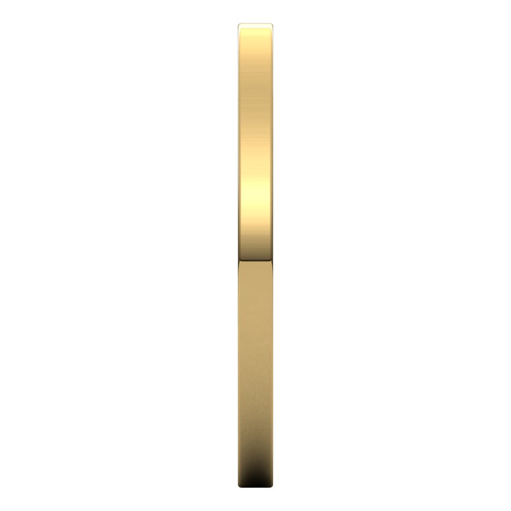 10K Yellow Gold 1.5 mm Flat Band Size 5