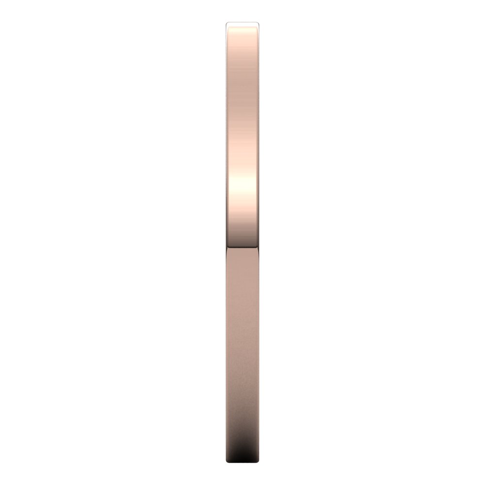 14K Rose 1.5 mm Flat Band