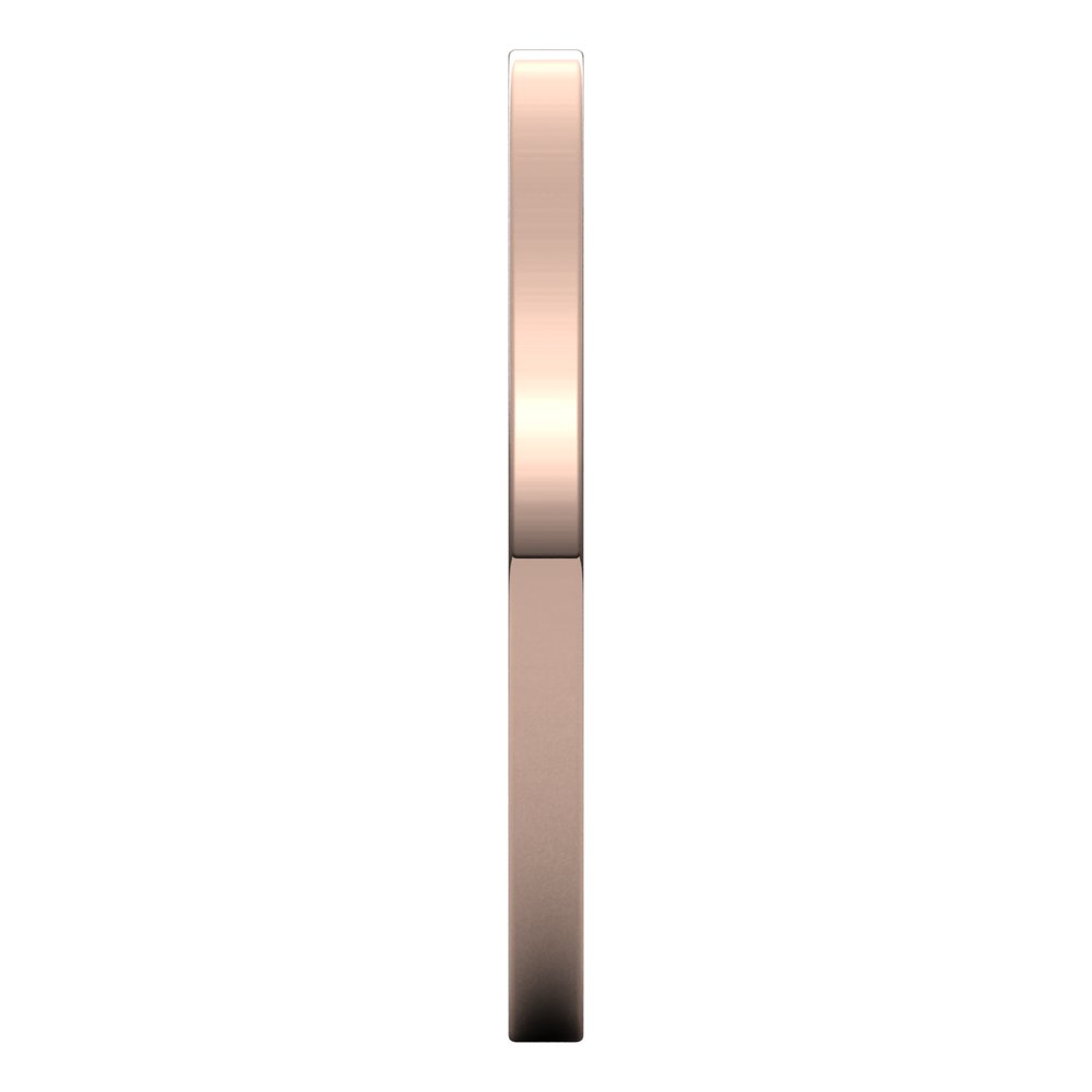 14K Rose Gold 1.5 mm Flat Band Size 4