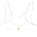 14K Yellow Beaded Disc 16-18" Necklace