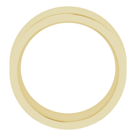 14K Yellow 10 mm Comfort-Fit Concave Band Size 6