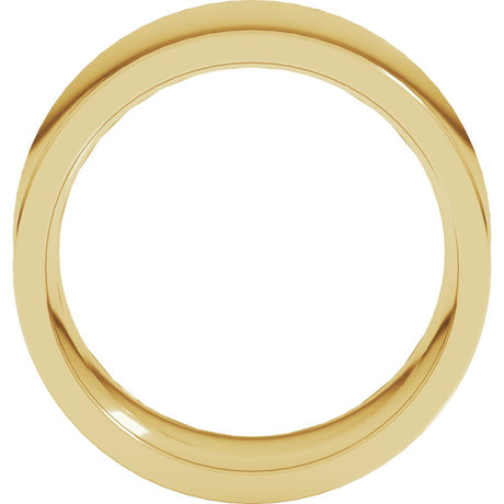 10K Yellow Gold 10 mm Comfort-Fit Concave Band Size 4.5
