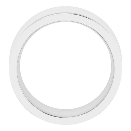 Sterling Silver 10 mm Comfort-Fit Concave Band Size 7.5