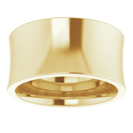 14K Yellow 10 mm Comfort-Fit Concave Band Size 5.5