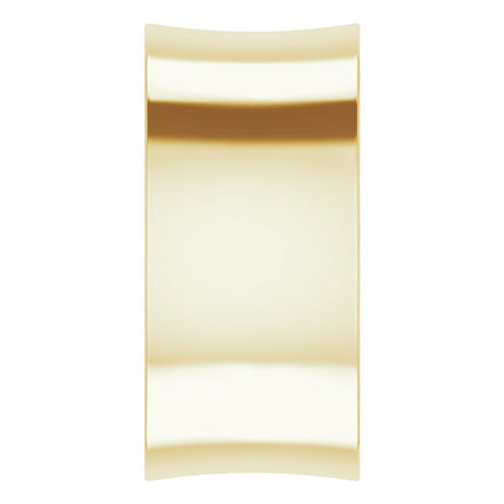 14K Yellow 10 mm Comfort-Fit Concave Band Size 5.5