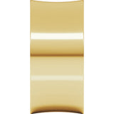 10K Yellow Gold 10 mm Comfort-Fit Concave Band Size 4.5