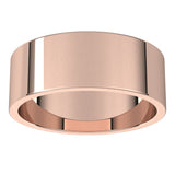 14K Rose 7 mm Flat Band