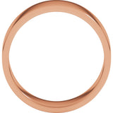 14K Rose Gold 7 mm Flat Band Size 11