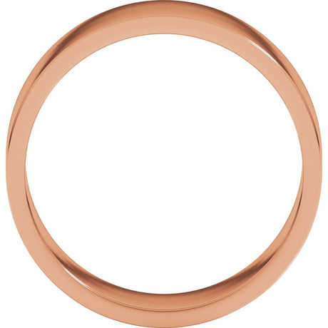 14K Rose Gold 7 mm Flat Band Size 11