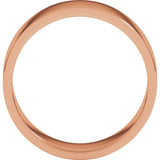 10K Rose 7 mm Flat Band Size 9.5