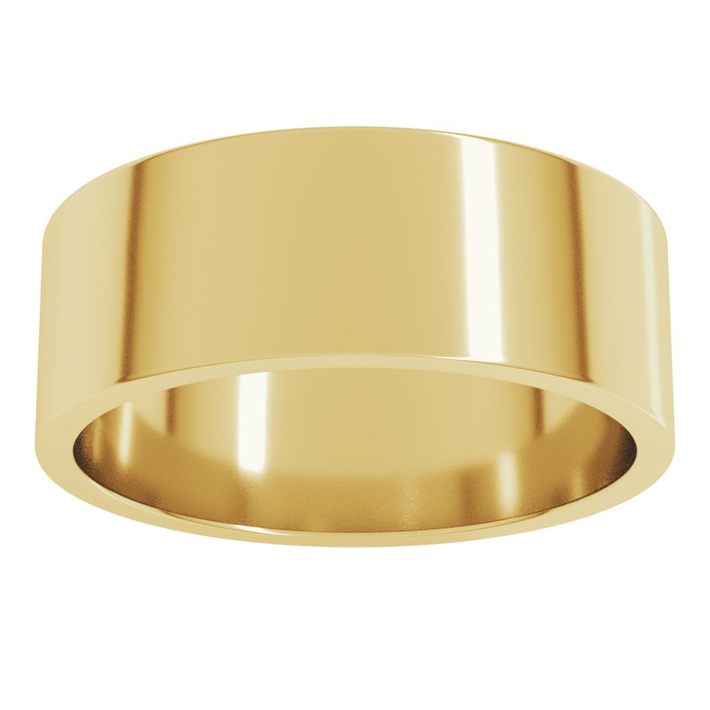 14K Yellow Gold 7 mm Flat Band Size 7