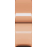 14K Rose Gold 7 mm Flat Band Size 11