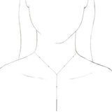 14K White 1/3 CTW Natural Diamond Bar 15-17" Y Necklace