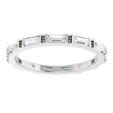 14K White 5/8 CTW Lab-Grown Diamond Eternity Band Size 7