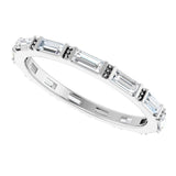 14K White 5/8 CTW Lab-Grown Diamond Eternity Band Size 7